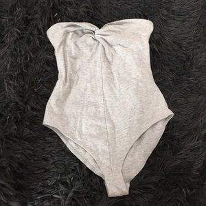 Gray bodysuit